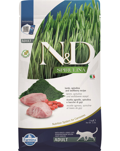 N&D Spirulina Cat Adult Lamb and Wolfberry 50g